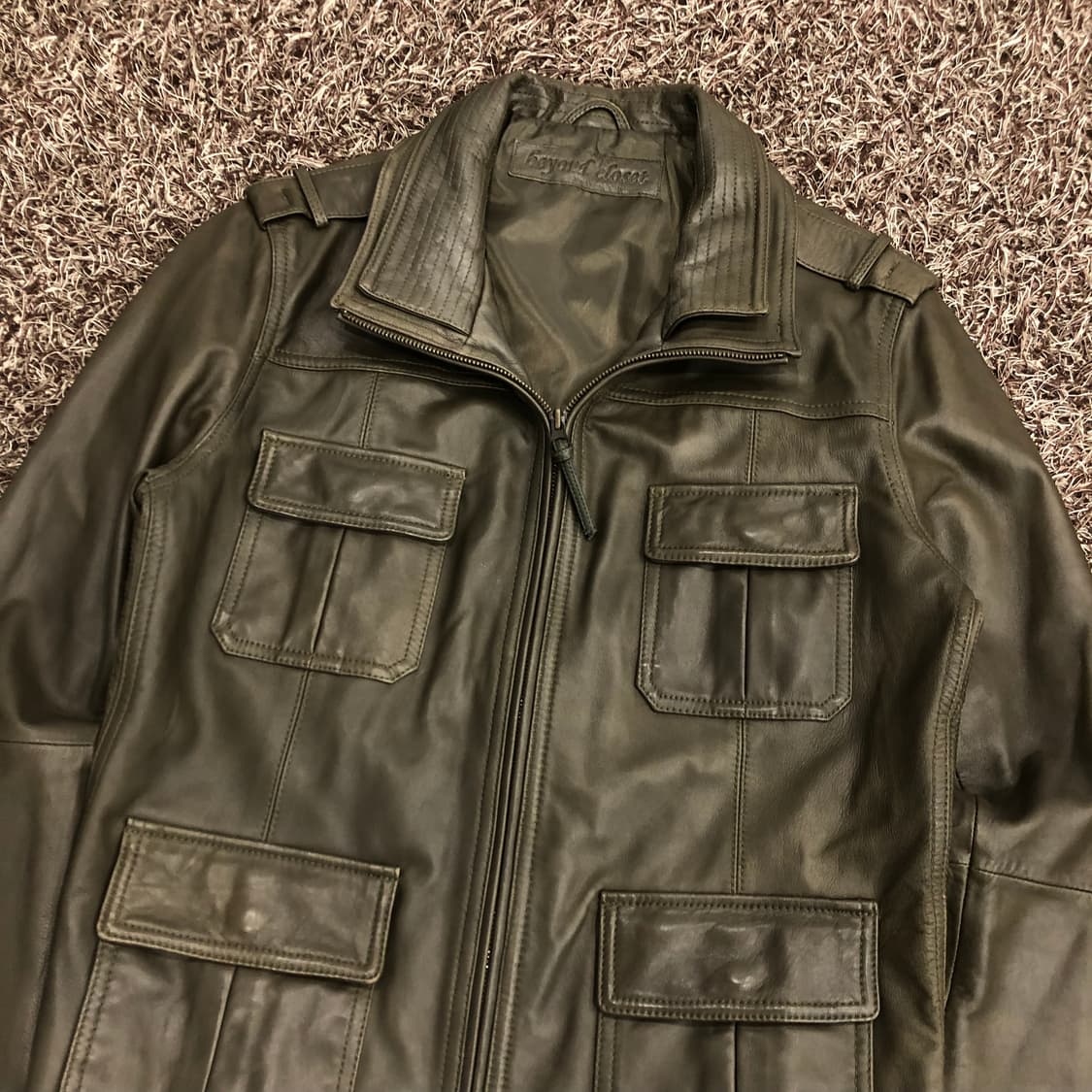 비욘드클로젯 양가죽 쿼드포켓 레더 가죽 자켓 상품이미지2