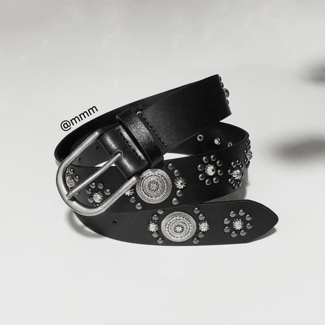 [Unisex] 웨스턴 찡 엠블럼 가죽벨트 상품이미지6