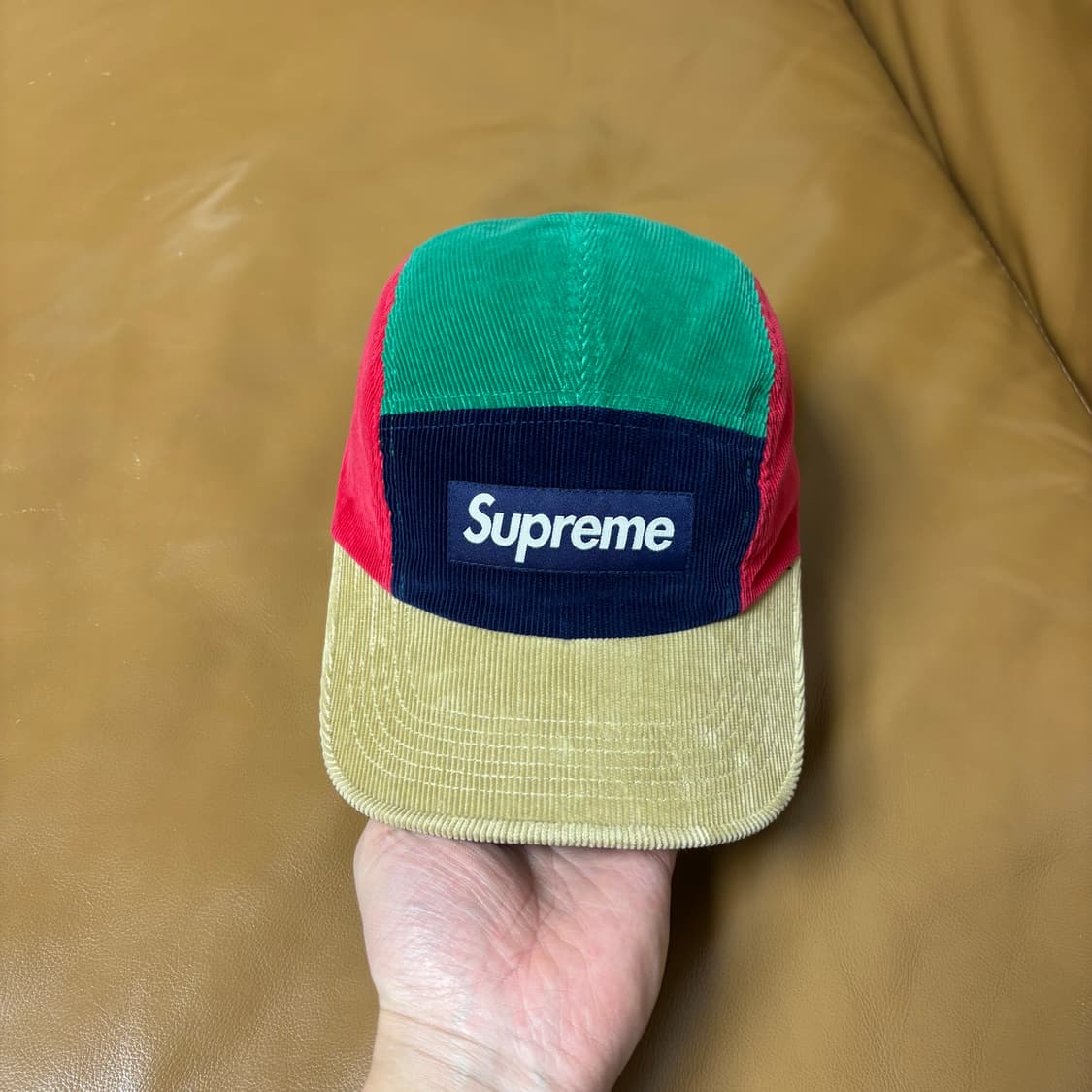 슈프림 캠프캡 모자 박스로고 코듀로이 멀티 컬러 상품이미지2