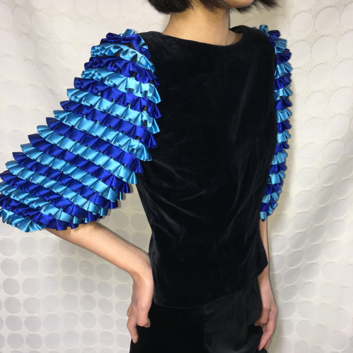 Louis Feraud 실크 벨벳 상의 상품이미지2