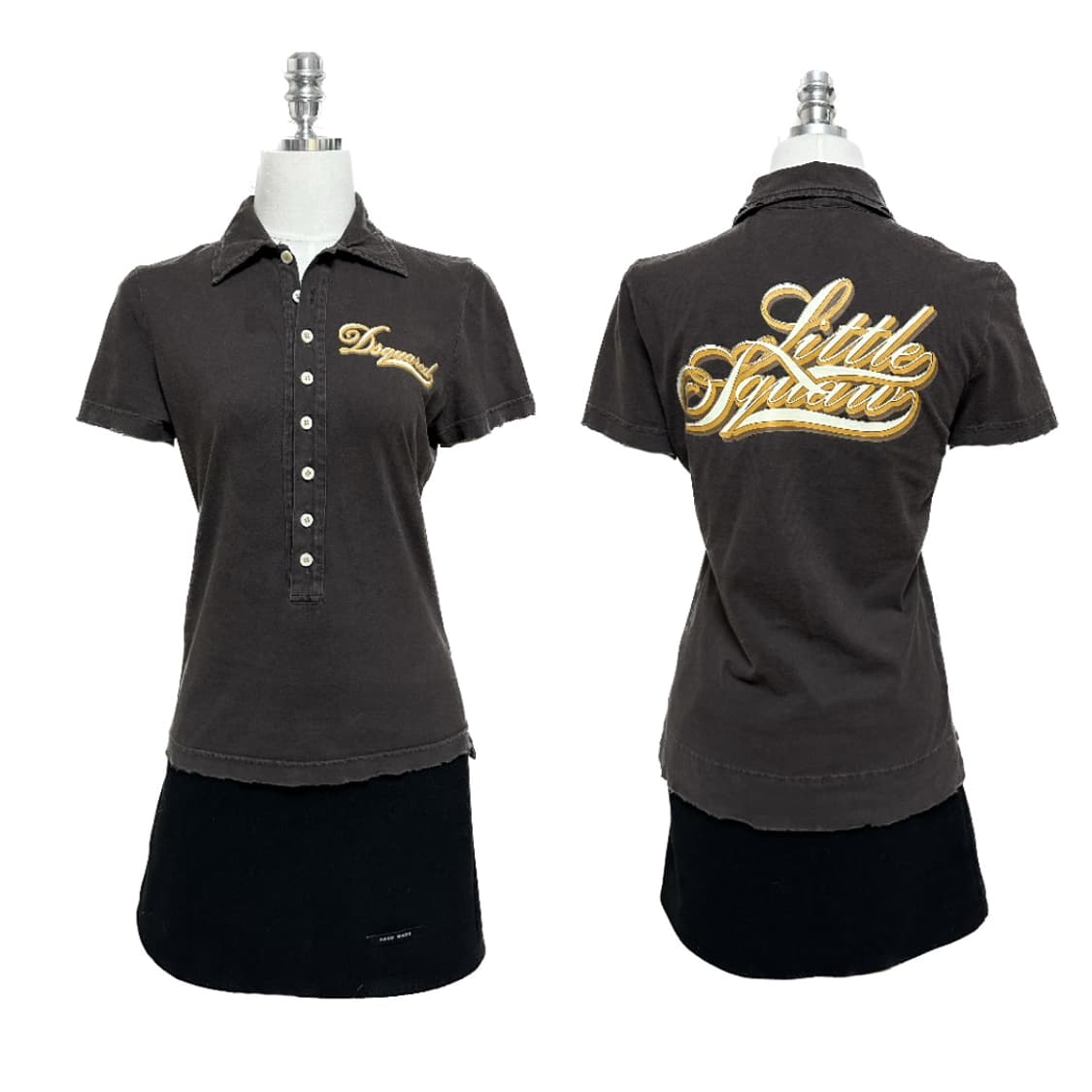 Brown short-sleeved t-shirt 상품이미지5