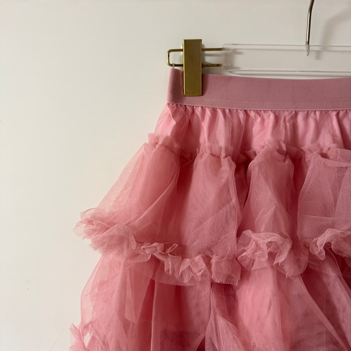 새상품 여자 캉캉 쉬폰 미니스커트 (핑크) 상품이미지3