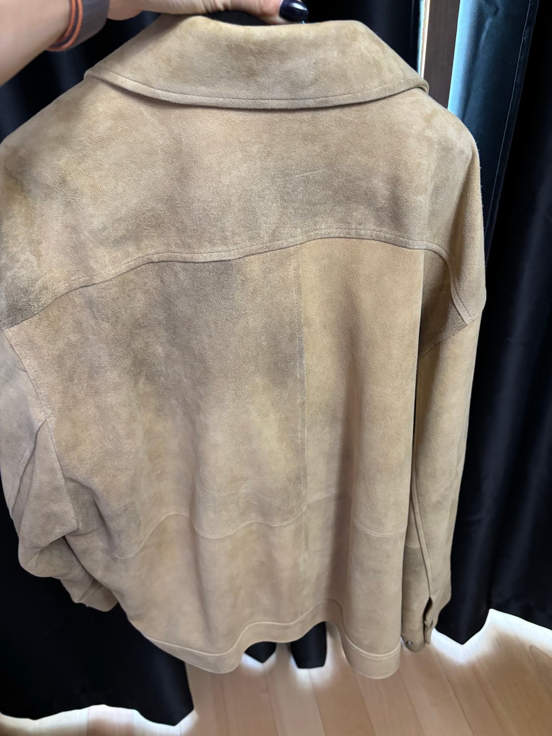 인도산 염소 스웨이드 자켓 상품이미지3