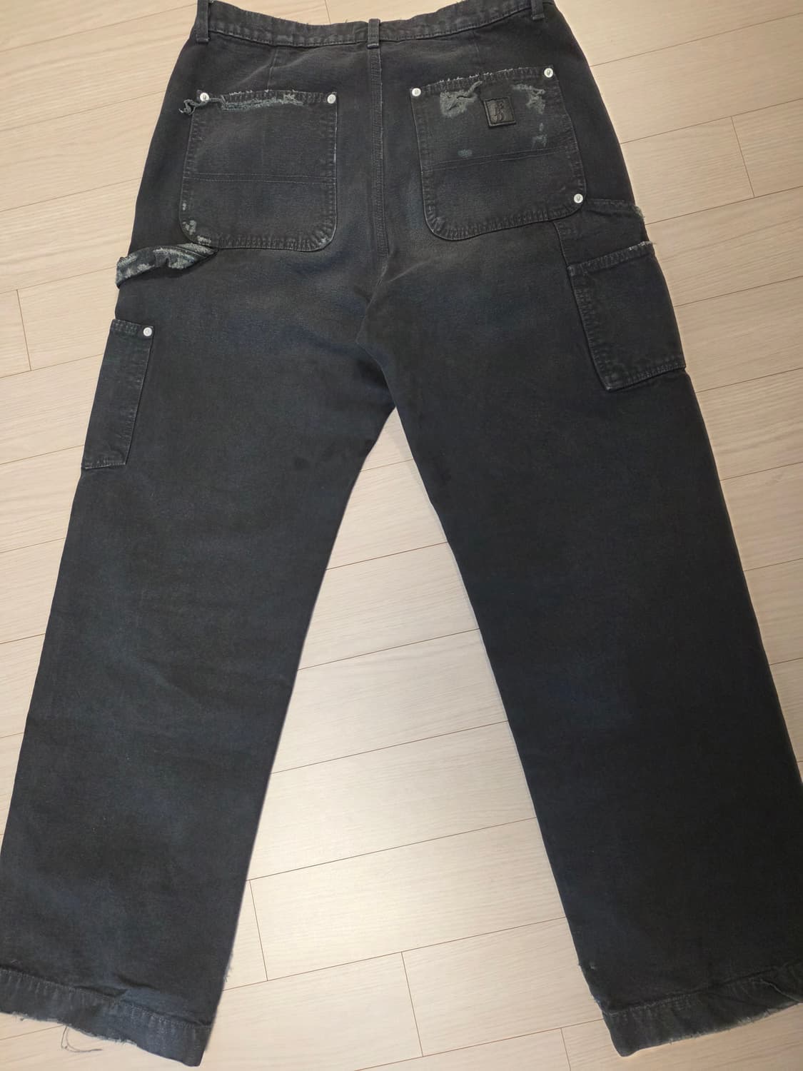 앙팡리쉬데프리메 ERD 스트레이트 디스트레스 더블니 카펜터 31 사이즈 상품이미지6