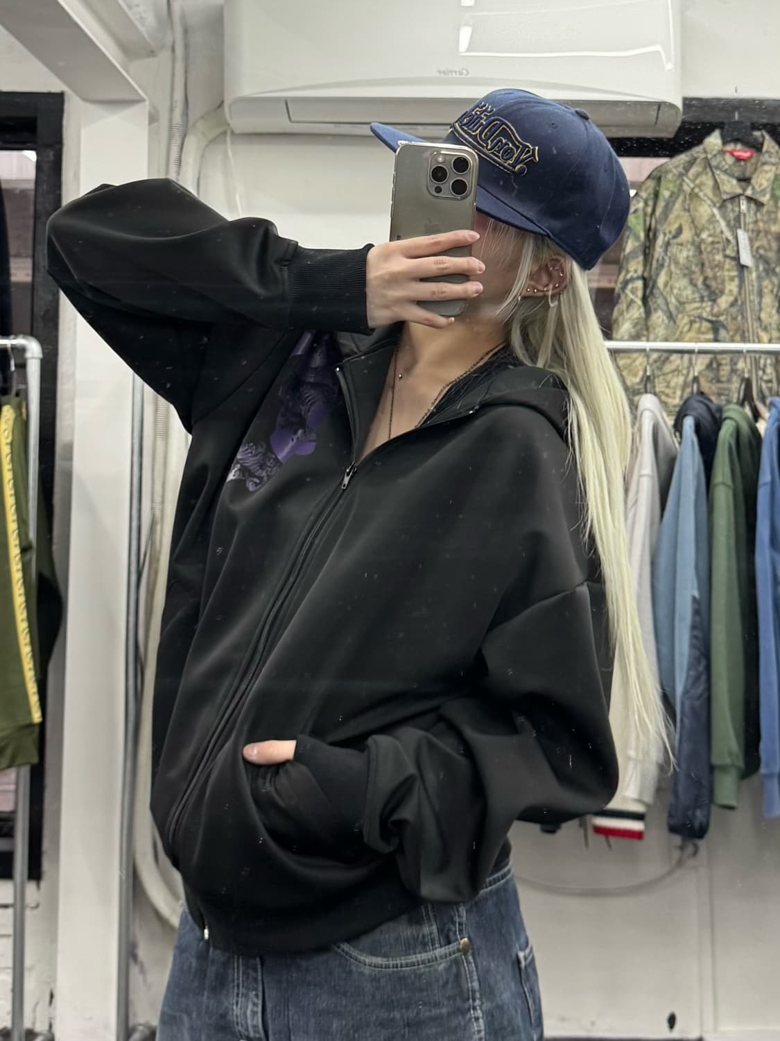 카라쿠리 타마시 오리엔탈 후드집업 상품이미지4