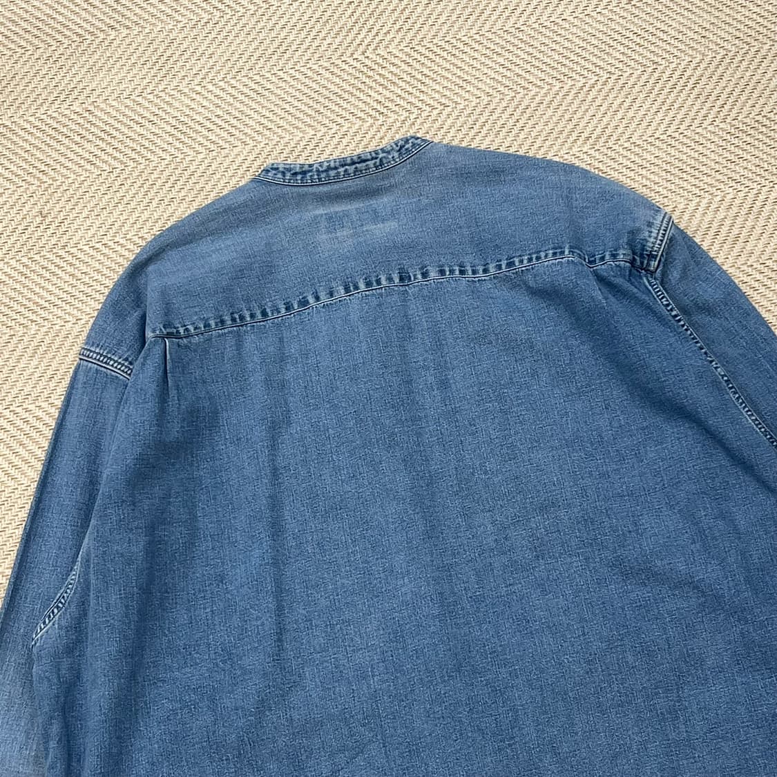 에디바우어 헨리넥 데님셔츠 r2284 상품이미지4