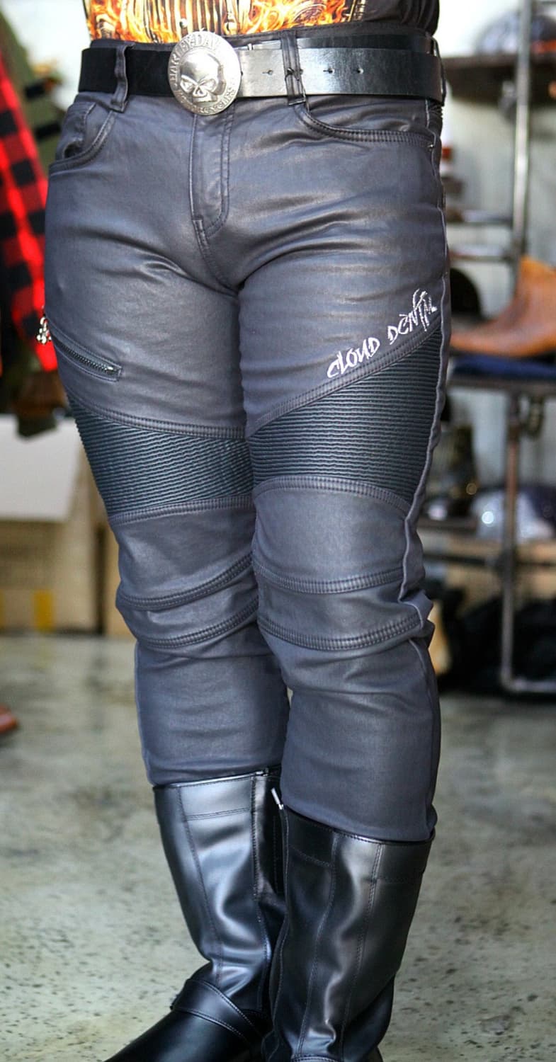 워싱자수 포켓 스티치 블랙 코팅진   상품이미지1