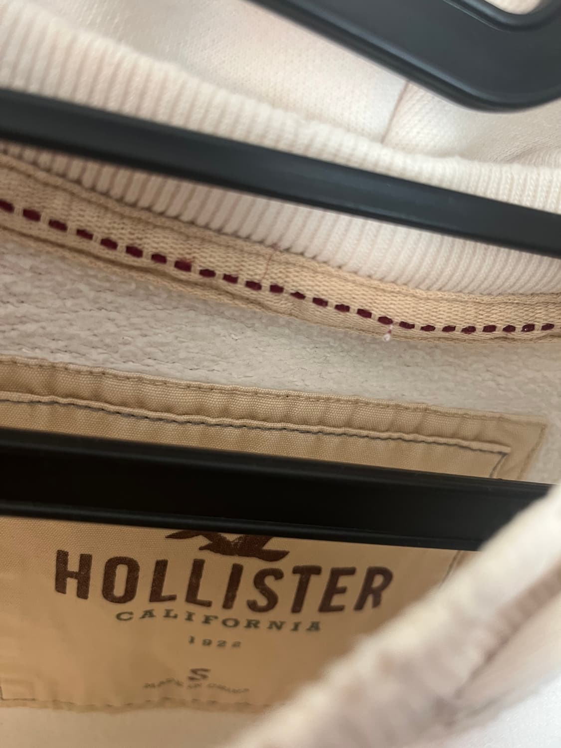 극희귀 홀리스터 스펠로고 화이트 후드티 [S] 상품이미지4