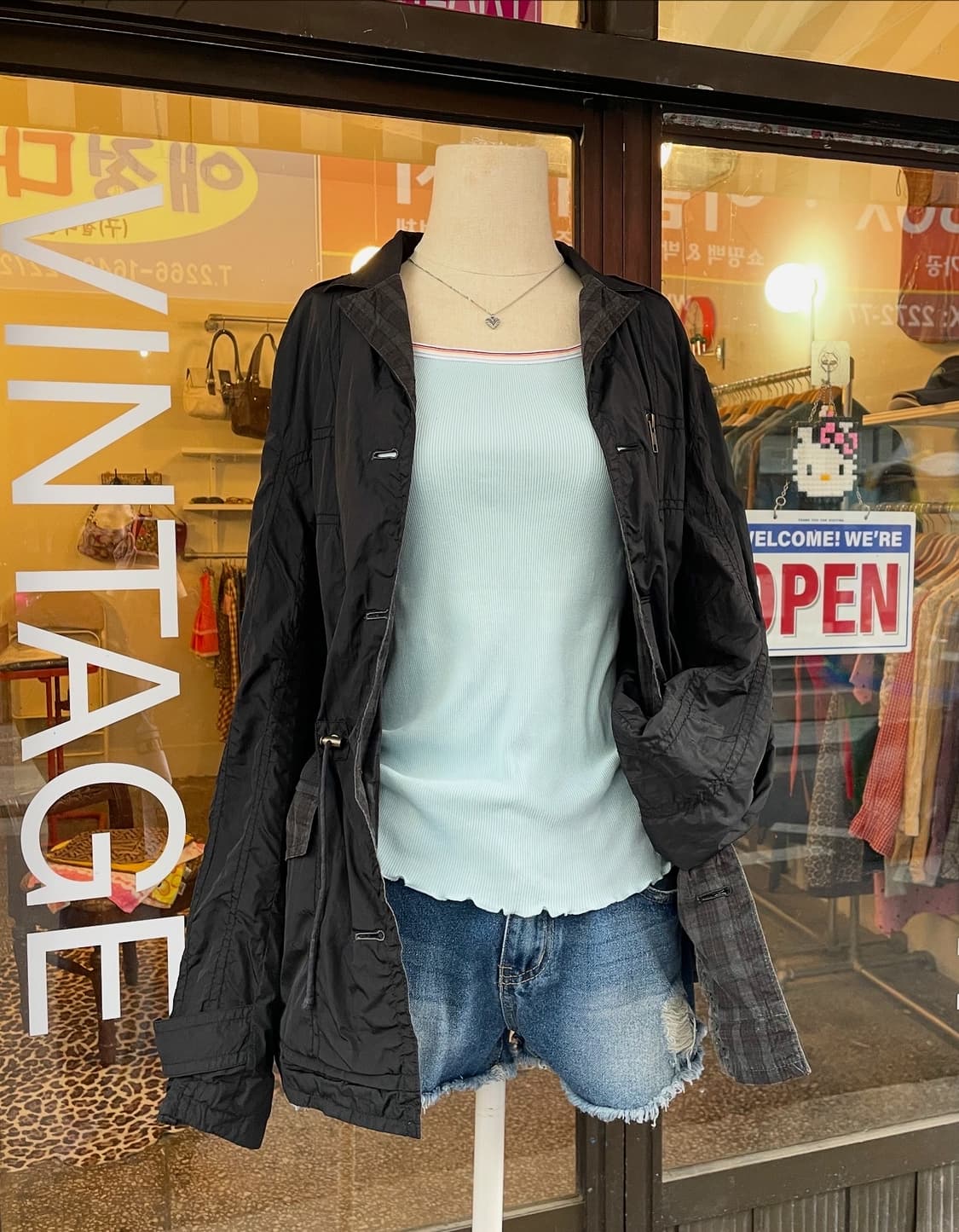 체크 스트링 필드자켓 [무배] 상품이미지1