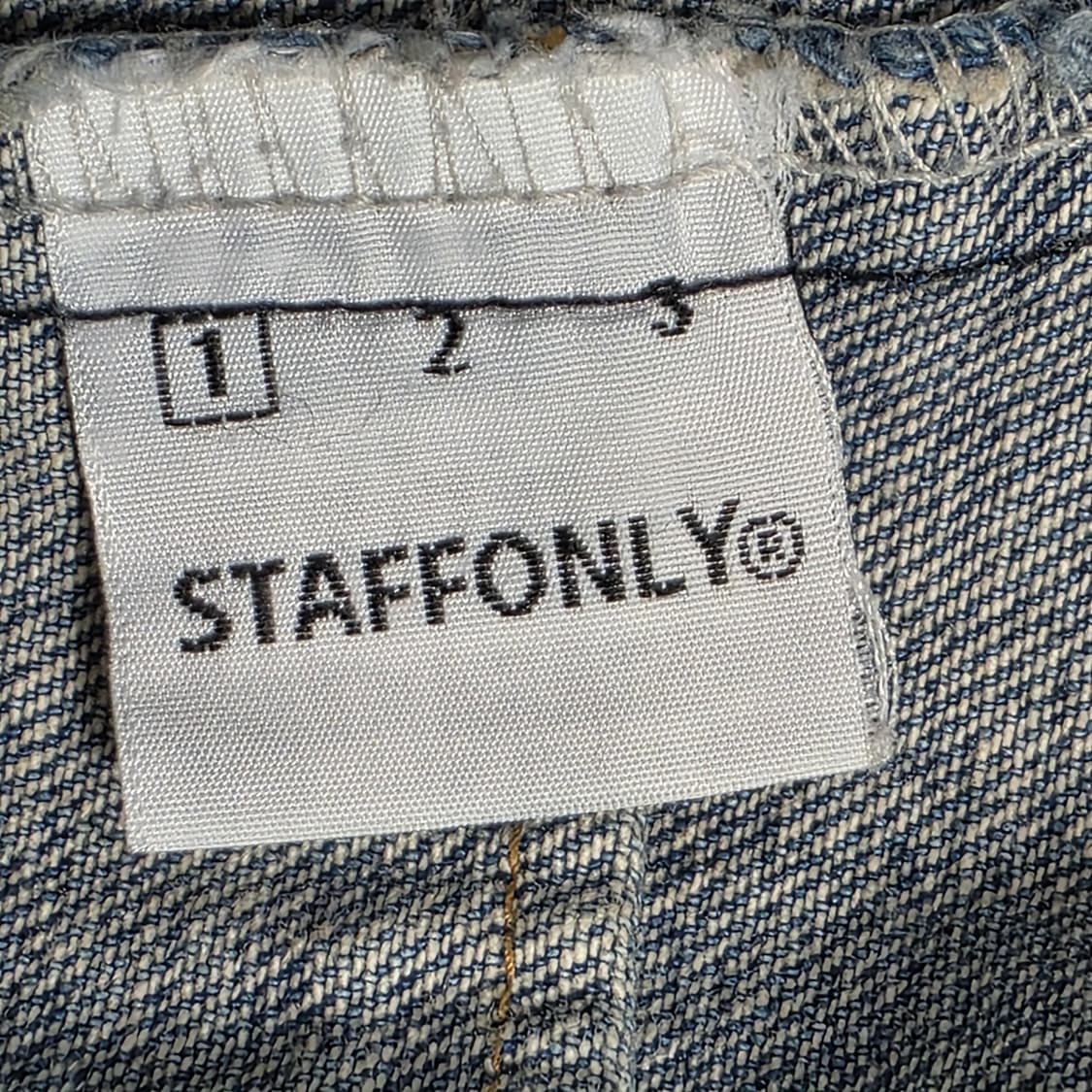 0762STAFF ONLY 스탭온리 자수 로고 중청 데님자켓 상품이미지9