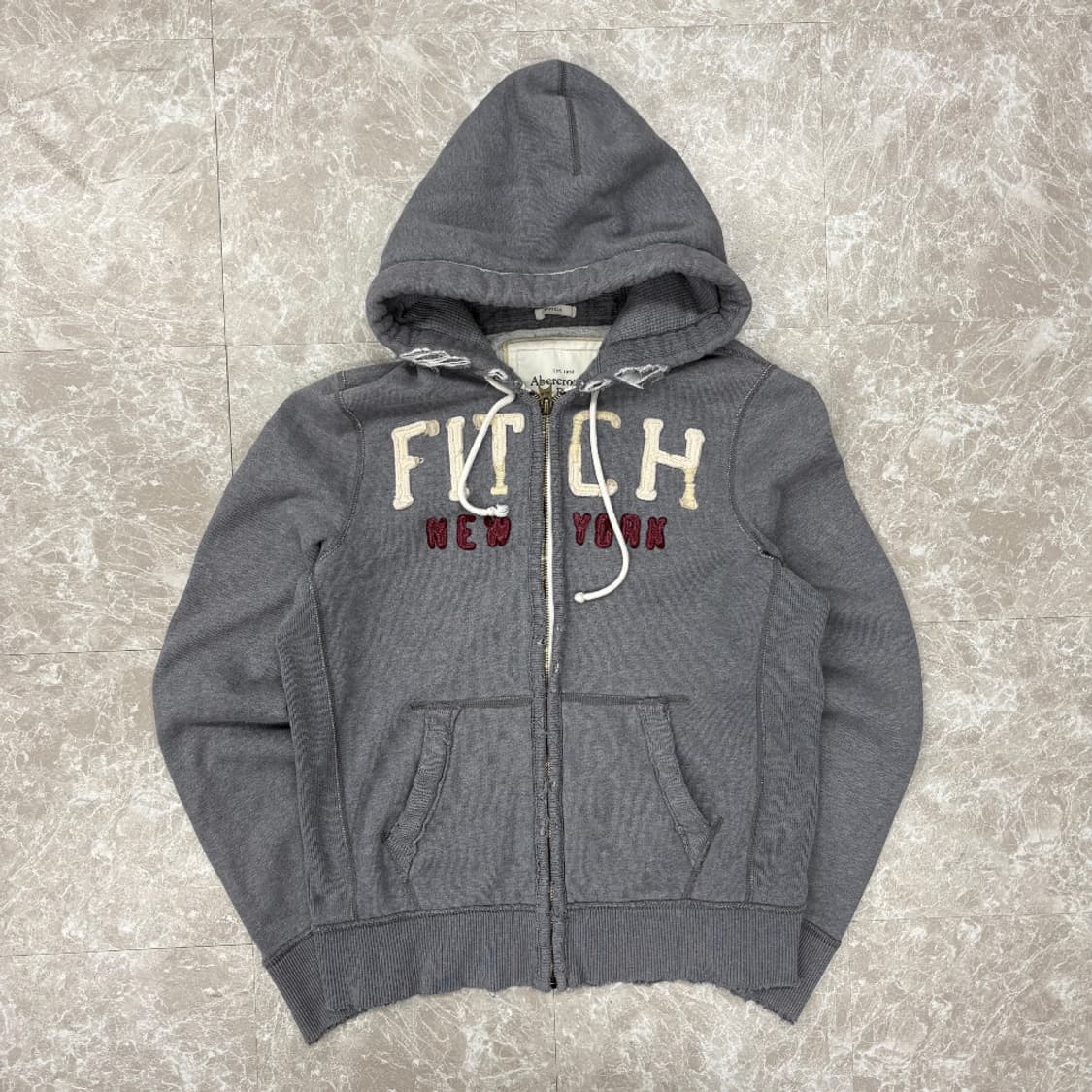 아베크롬비 y2K 그레이 후드집업 L 상품이미지2