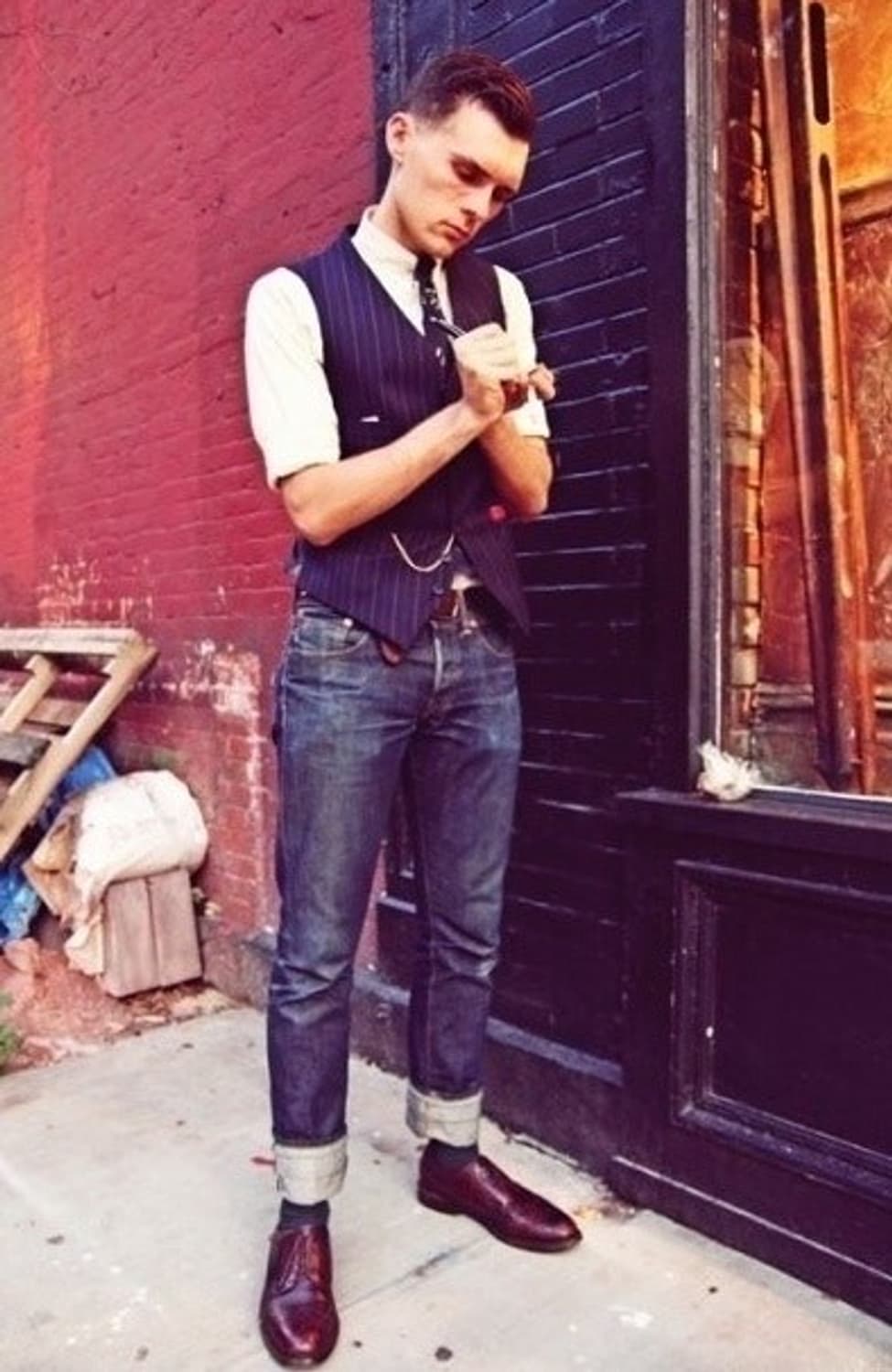 [30/30] RRL 슬림핏 셀비지 진 Rigid 상품이미지2