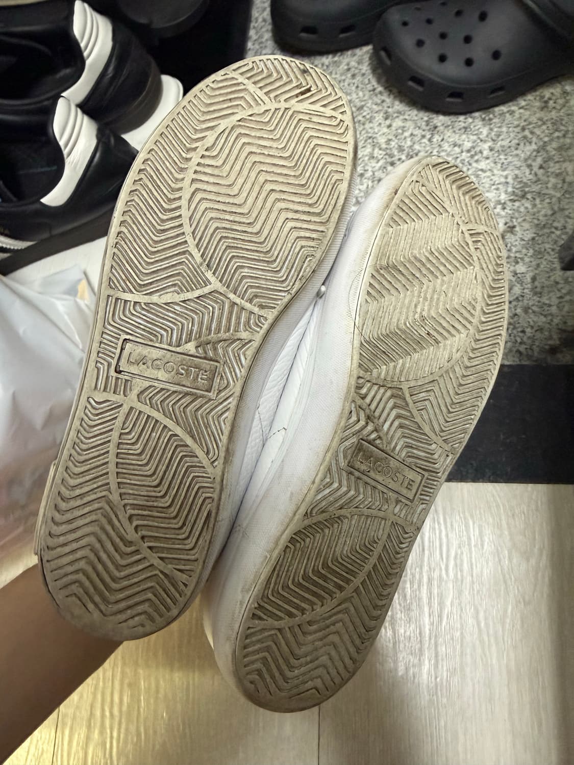 라코스테 흰색 단화 상품이미지3