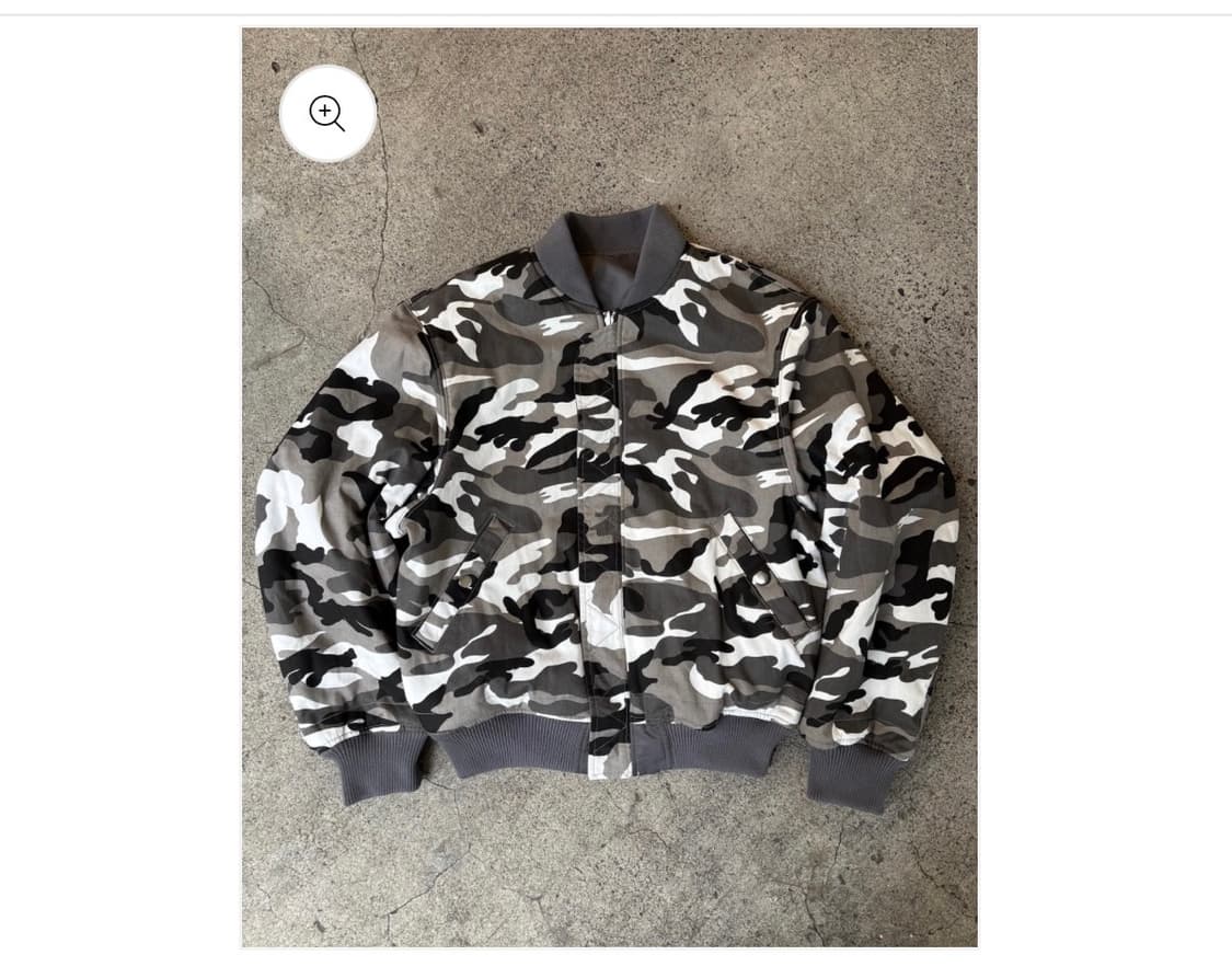 BELVET 카모 리버시블 ma-1 상품이미지1