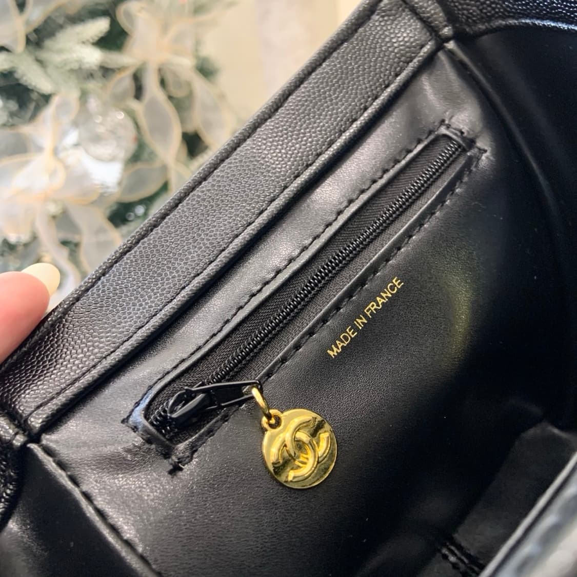  샤넬VIP 투웨이백 블랙레더 숄더체인백 백팩    상품이미지6