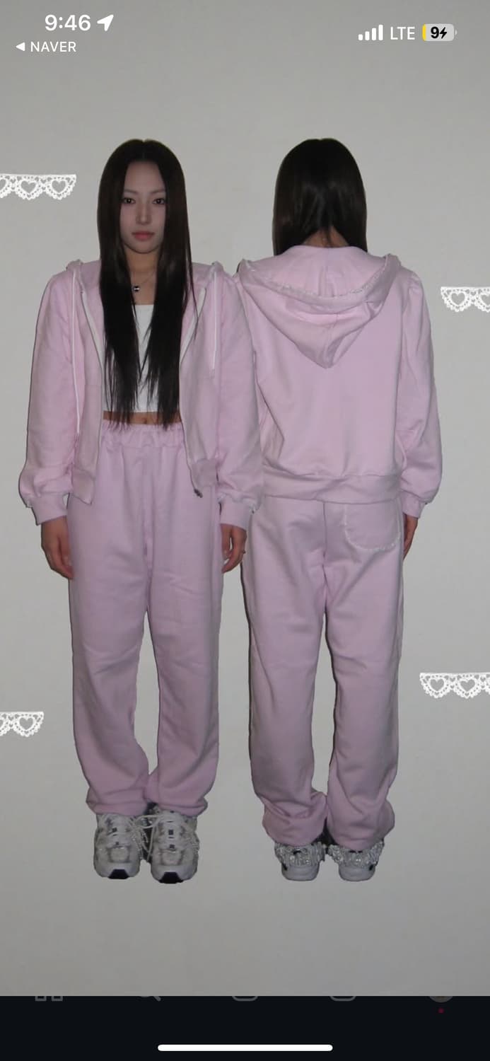 오모모 omomo lilly zip up hoodie (pink) 상품이미지1