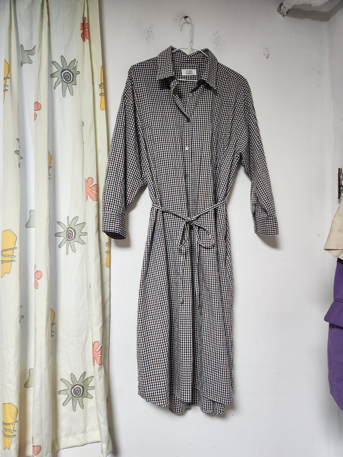 스튜디오 톰보이 체크 셔츠 원피스 F(66~88 상품이미지1