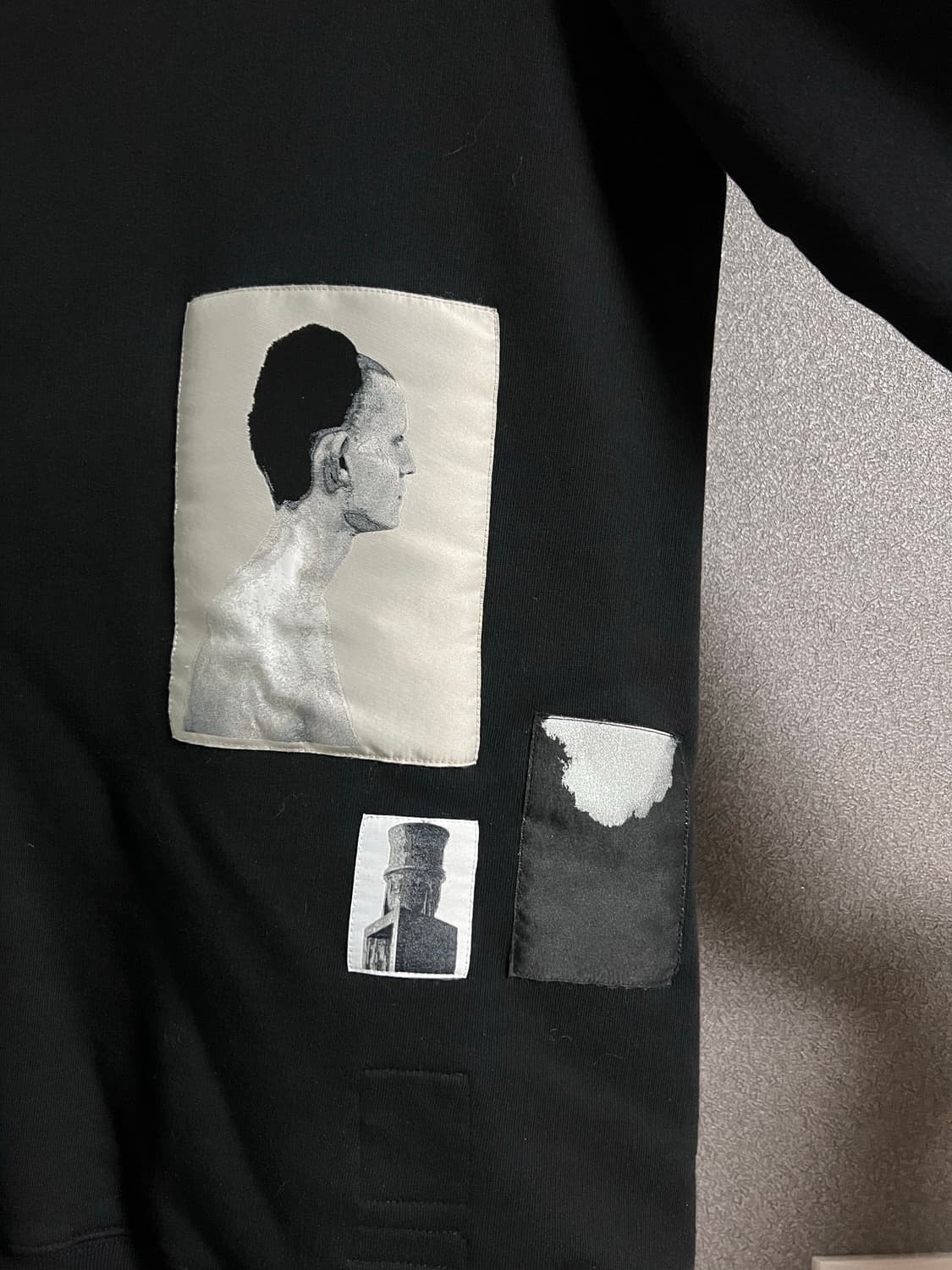 [M] 릭오웬스 다크쉐도우 초상화 패치 맨투맨 상품이미지2