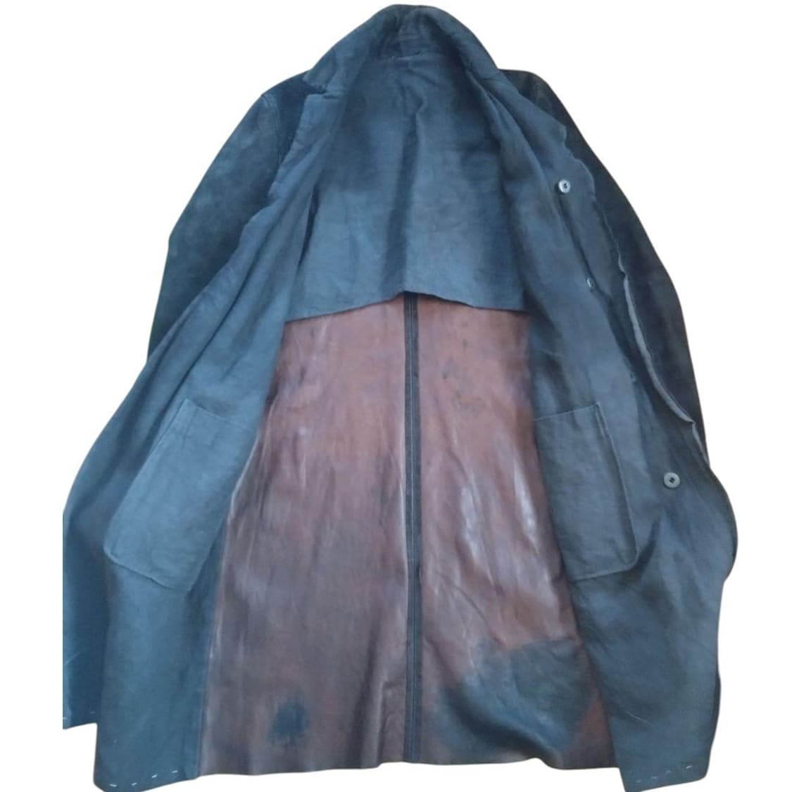 (일주일동안 급처) Maurizio Altieri 홀스 레더 코트 상품이미지6