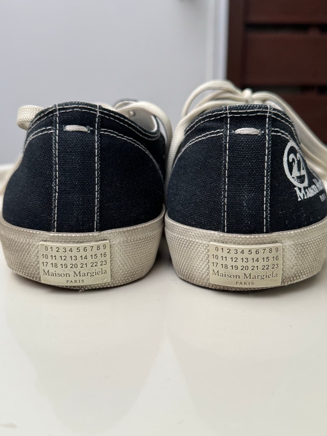 메종 마르지엘라 타비 로우 블랙 스니커즈 41.5 상품이미지6