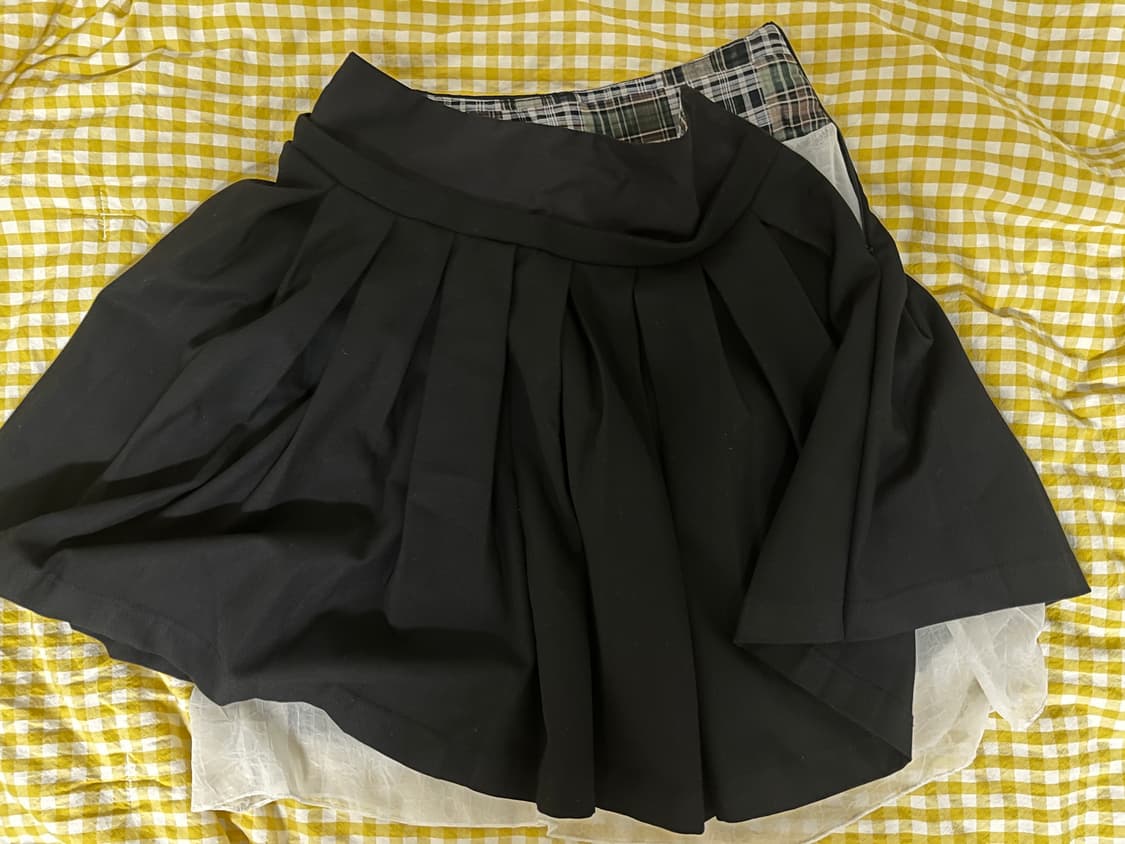 레이어드 플리츠 스커트 상품이미지1