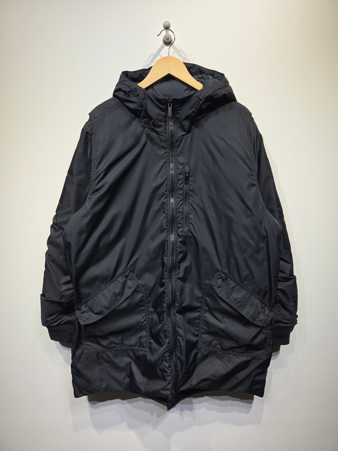 나이키 조던 덕다운 후드 패딩 파카 블랙 상품이미지2