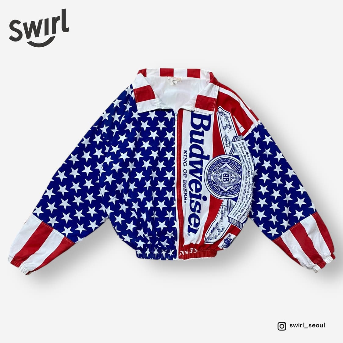 🌊USA budweiser 성조기  jacket 상품이미지2