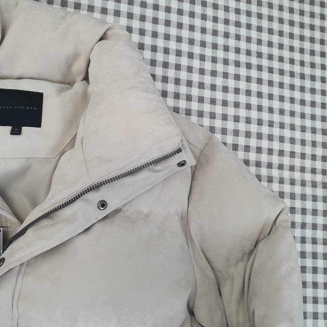 SPAO 스파오 스웨이드 푸퍼 점퍼 남자95~100 상품이미지3