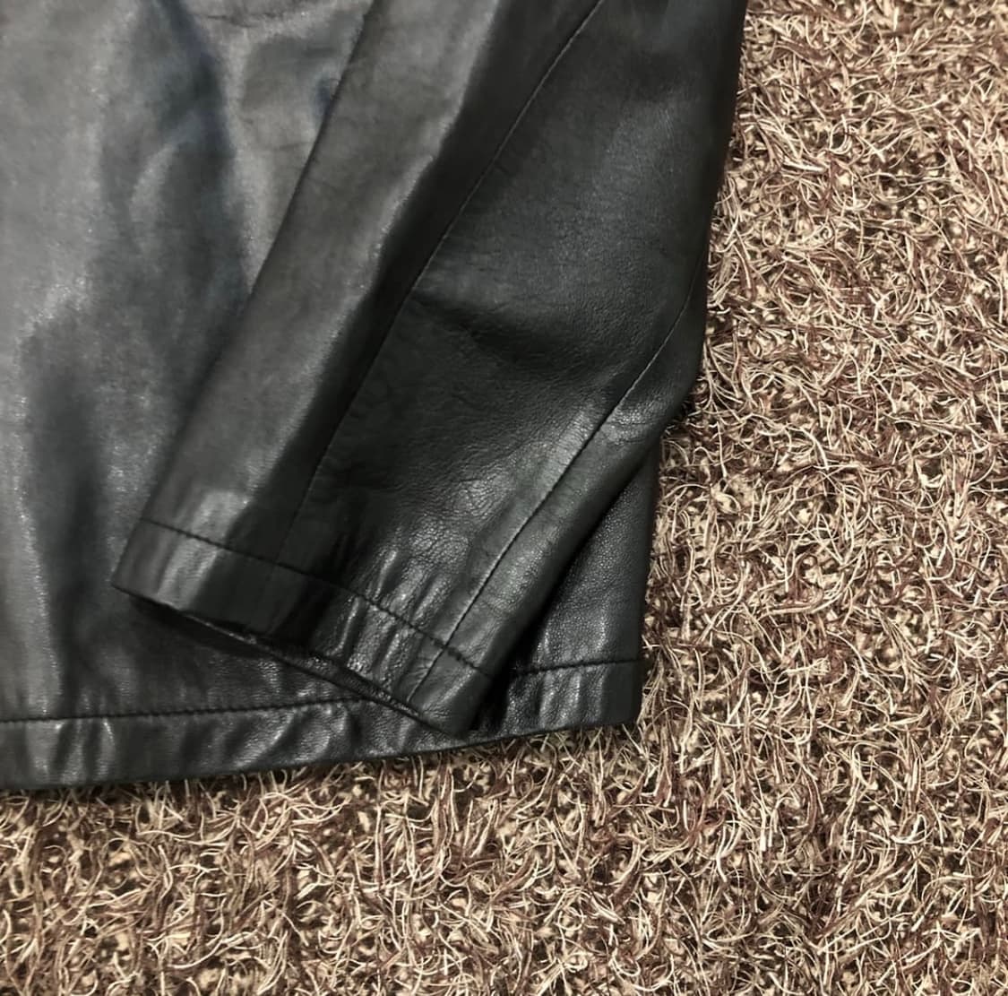 빈티지 양가죽 집업 레더 자켓 상품이미지2