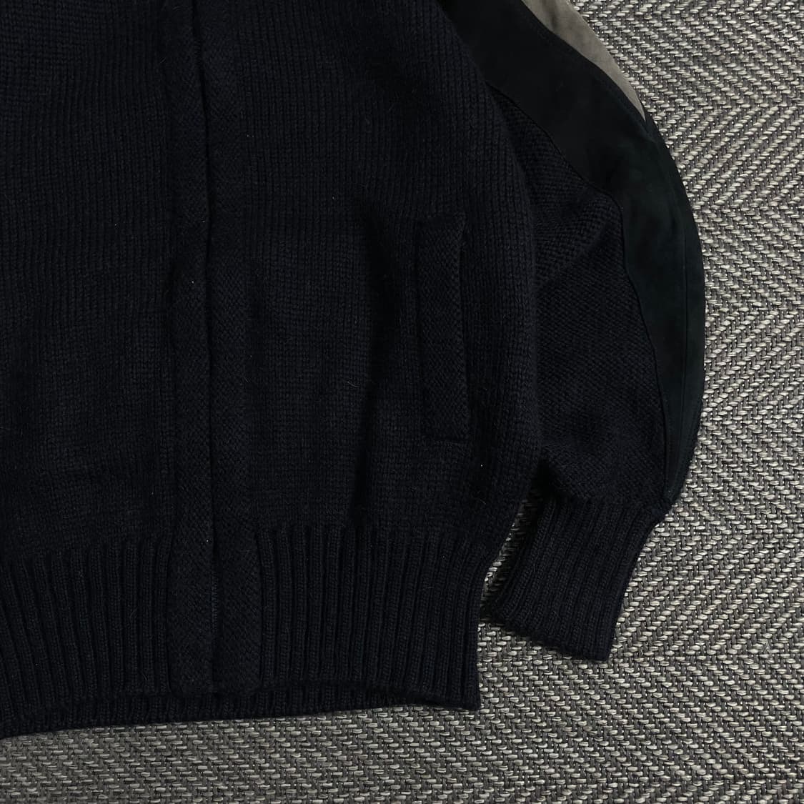 샹탈 빈티지 코만도 디테일 니트 집업 자켓y 3711 상품이미지3