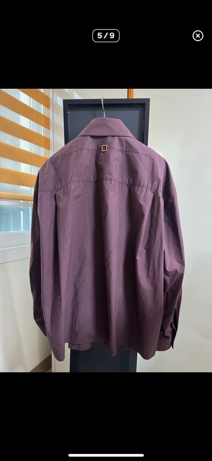 우영미 버건디 크롭셔츠 50 상품이미지5