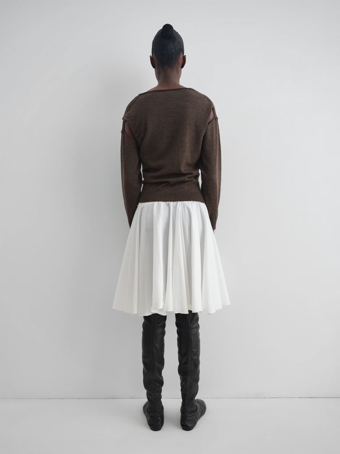 [XS,S,M]기마구아스 Coucou 컷팅 가디건/브라운 상품이미지5