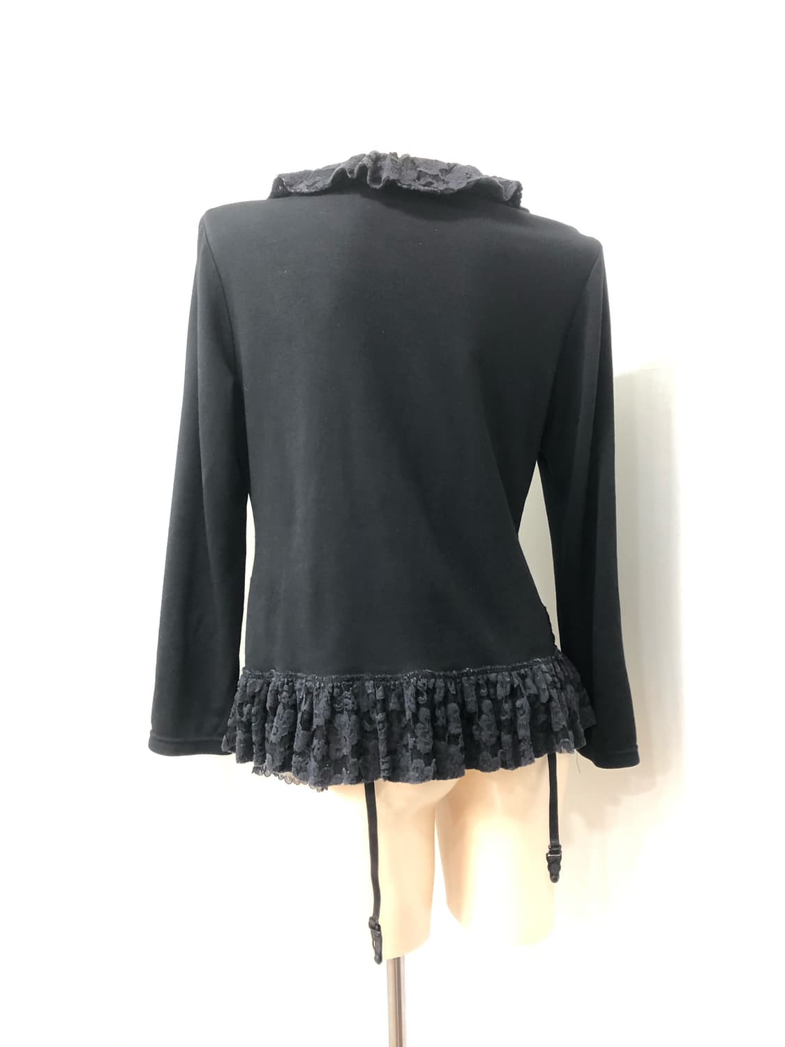 black lace trimming cardigan  상품이미지2