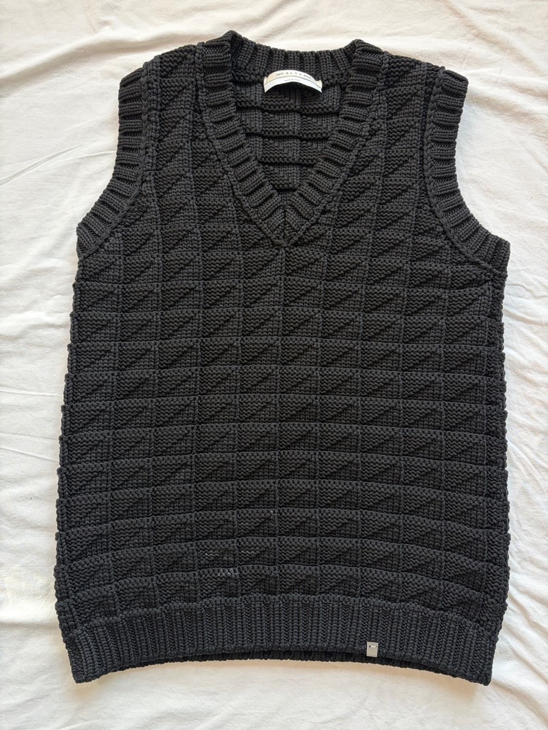1017 알릭스 9SM 케이블 니트 스웨터 베스트 블랙 ALYX 조끼 상품이미지10