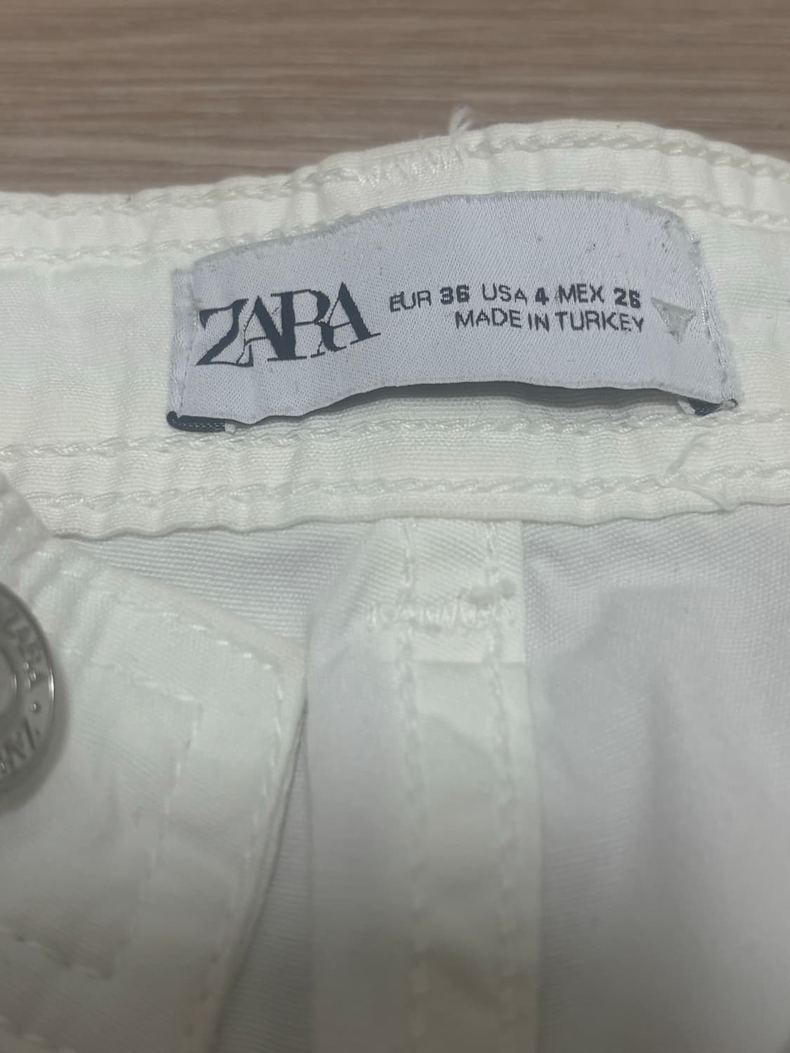 자라 화이트 카고 팬츠 상품이미지3