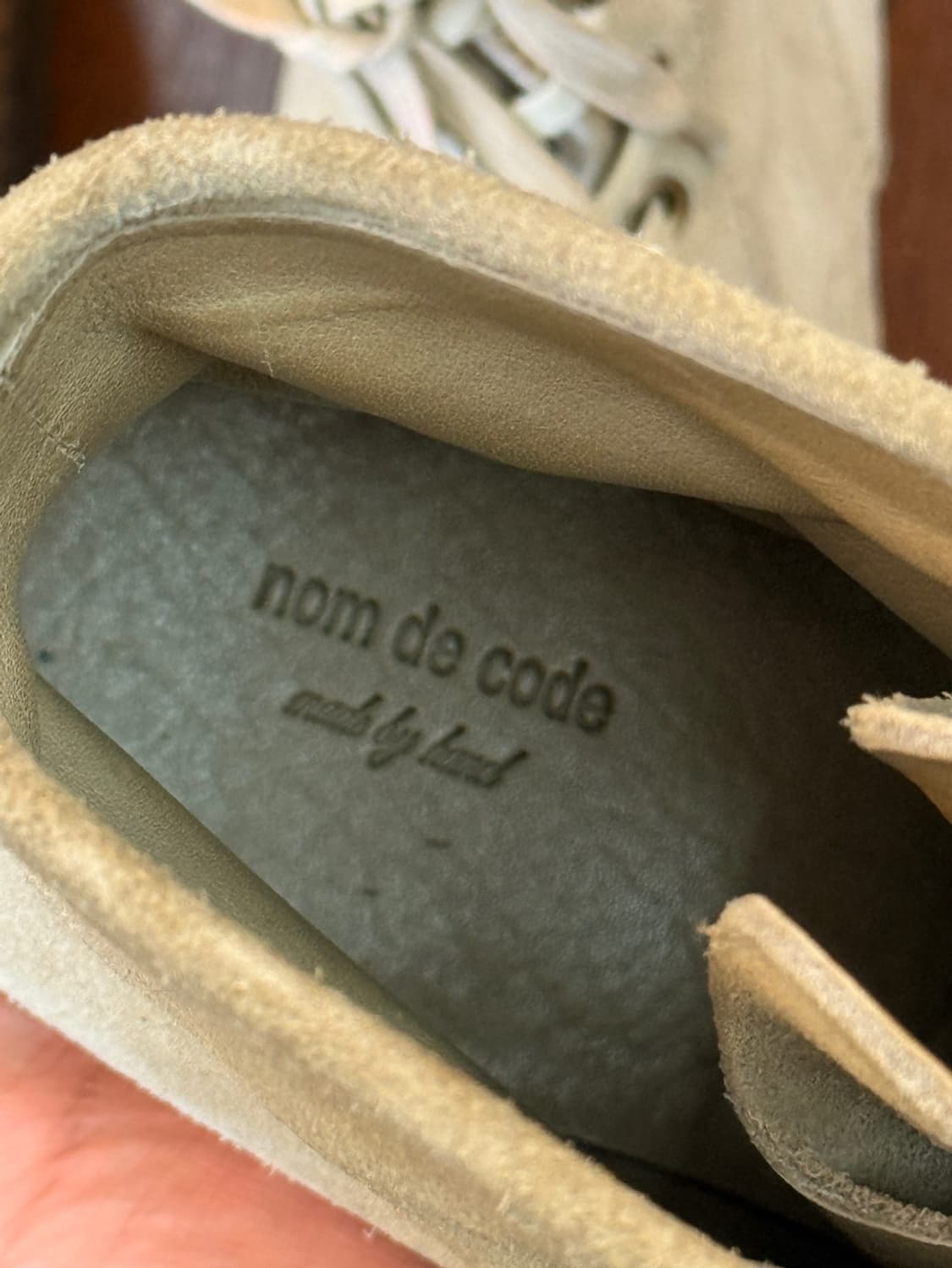 N.D.C made by hand 라이트 아이보리 스웨이드 부츠 43 상품이미지7