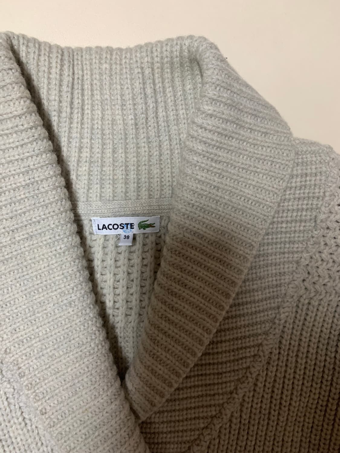 라코스테 숄칼라 더블 브레스티드 롱가디건 상품이미지4