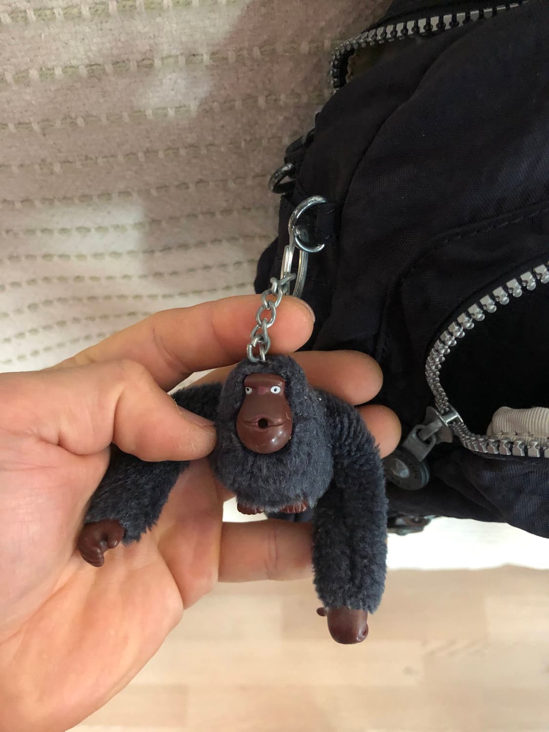 빈티지 키플링 Y2K 다크 네이비 나일론 숄더백 토트백 상품이미지5