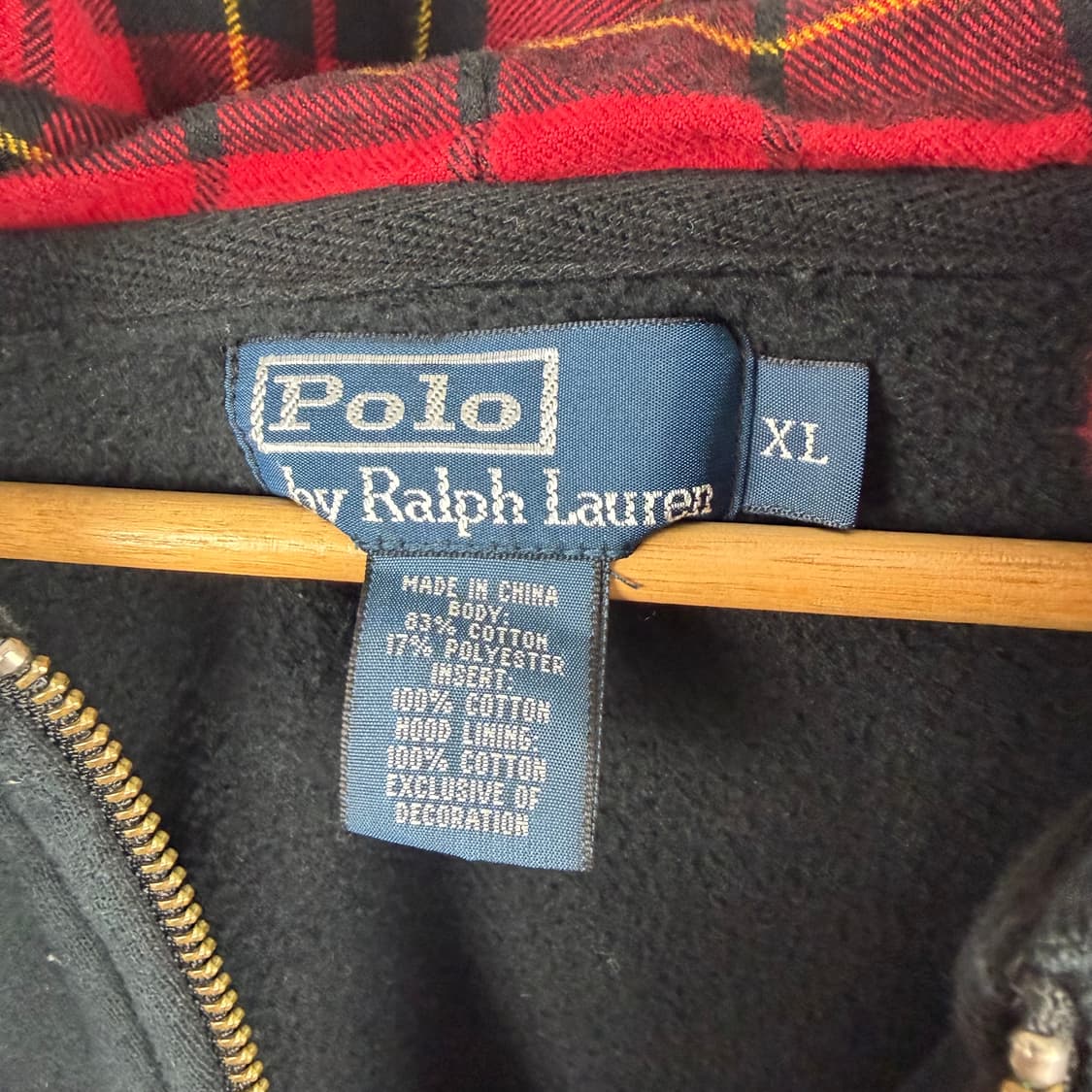 Polo]폴로 랄프로렌 빅포니 후드집업 블랙 XL  상품이미지4