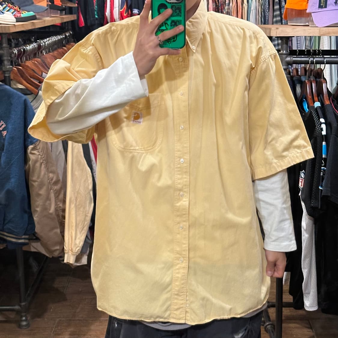 [HI] 칼하트 반팔 셔츠 옐로우 상품이미지2