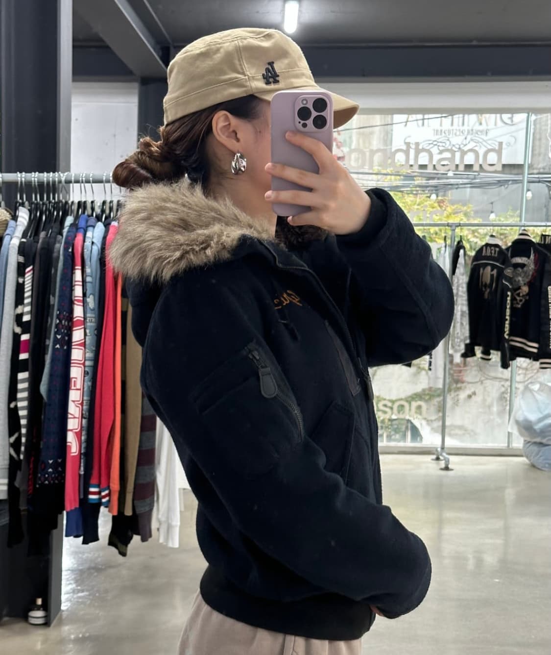 히스테릭글래머 울프죠 울 자켓 점퍼 후드 상품이미지2