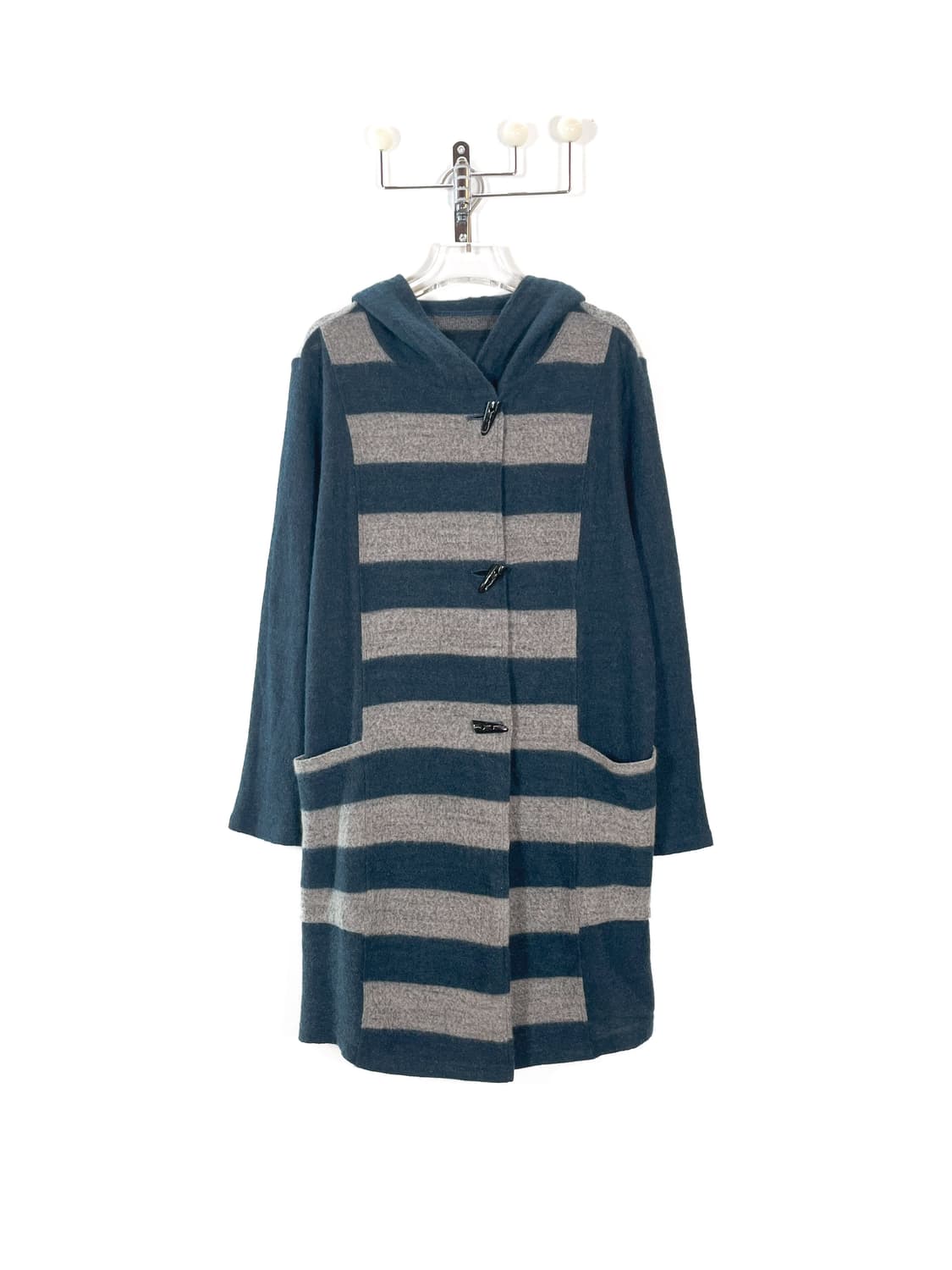  빈티지 스트라이프 토글 가디건 상품이미지1