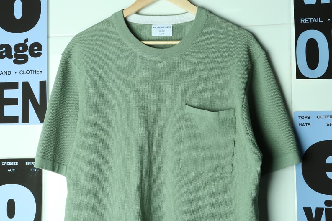 (2XL-3XL) 앤드지 반팔 티셔츠 시원 시어서커 카키-H31920 상품이미지3
