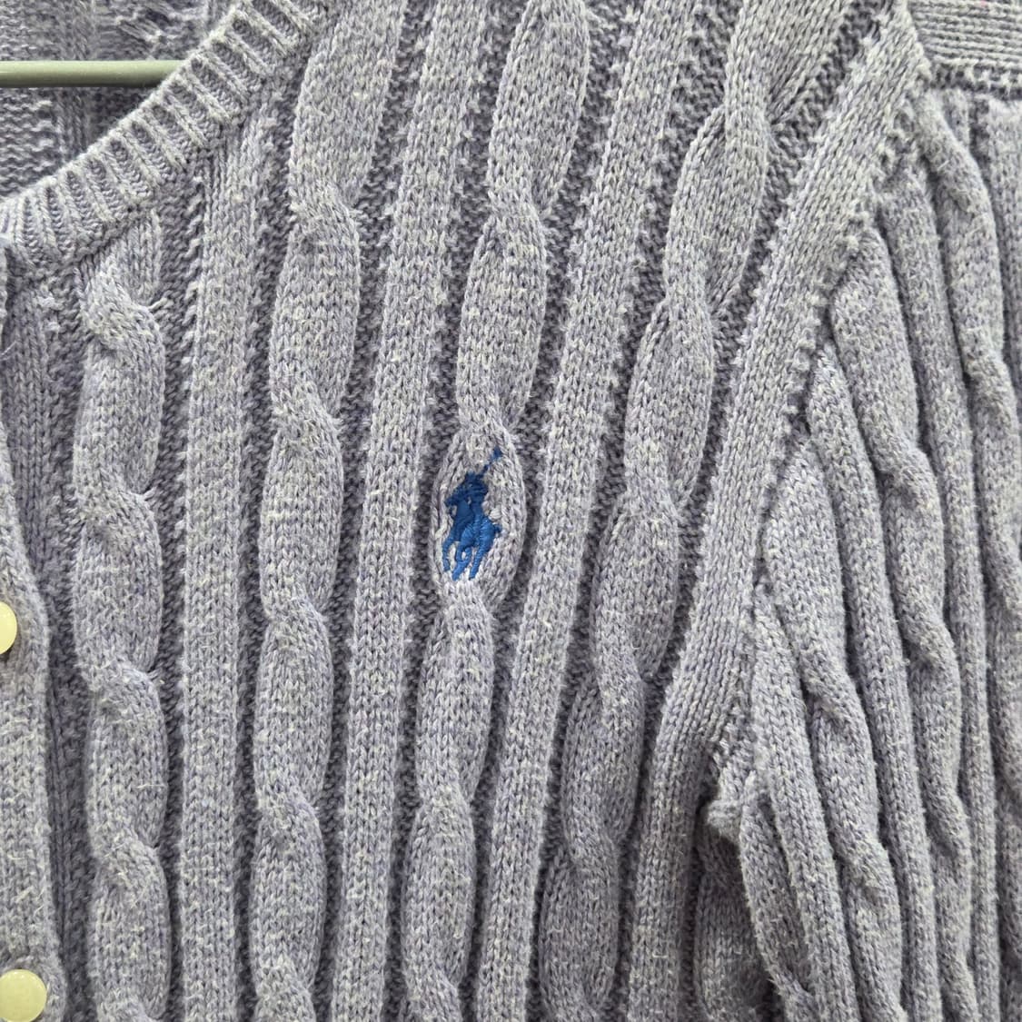 폴로랄프로렌 걸즈 케이블 니트 셔링 가디건 L/12/14 상품이미지2