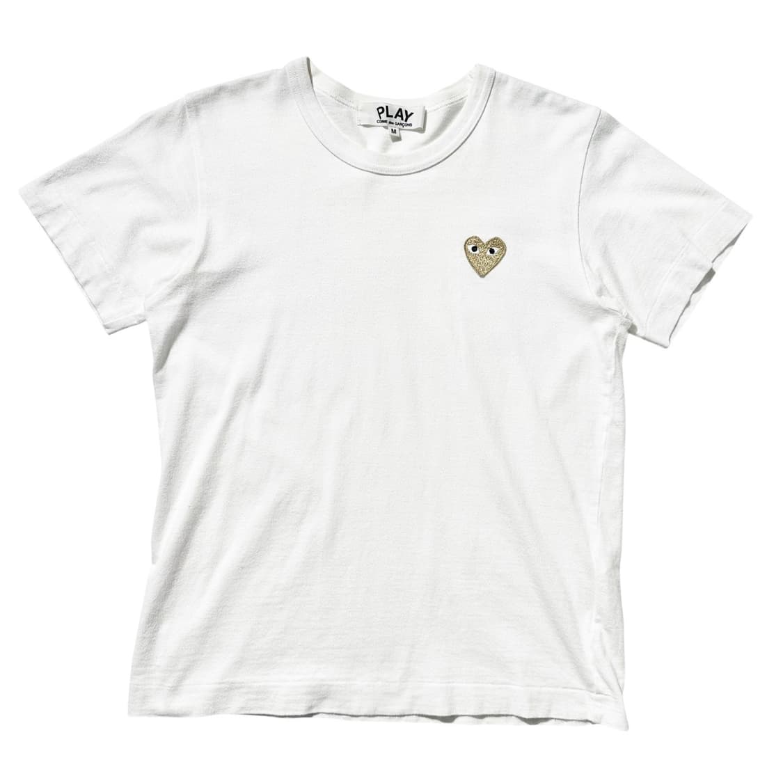 꼼데가르송 플레이 골드 하트 와펜 반팔 티셔츠 상품이미지1