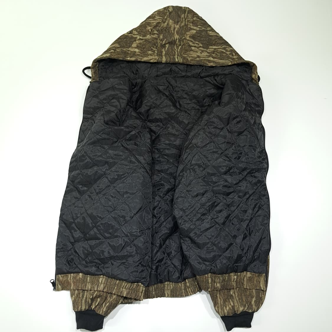 CL690 3XL 모시오크 바텀랜드 90s 퀼팅 후드 카모 자켓 점퍼 상품이미지3