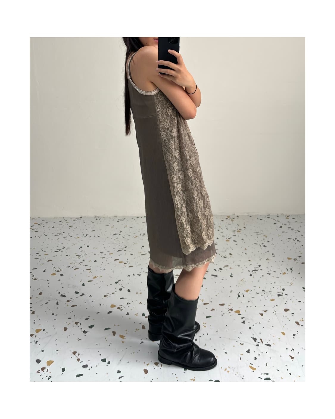 빈티지 레이어드 원피스 상품이미지4