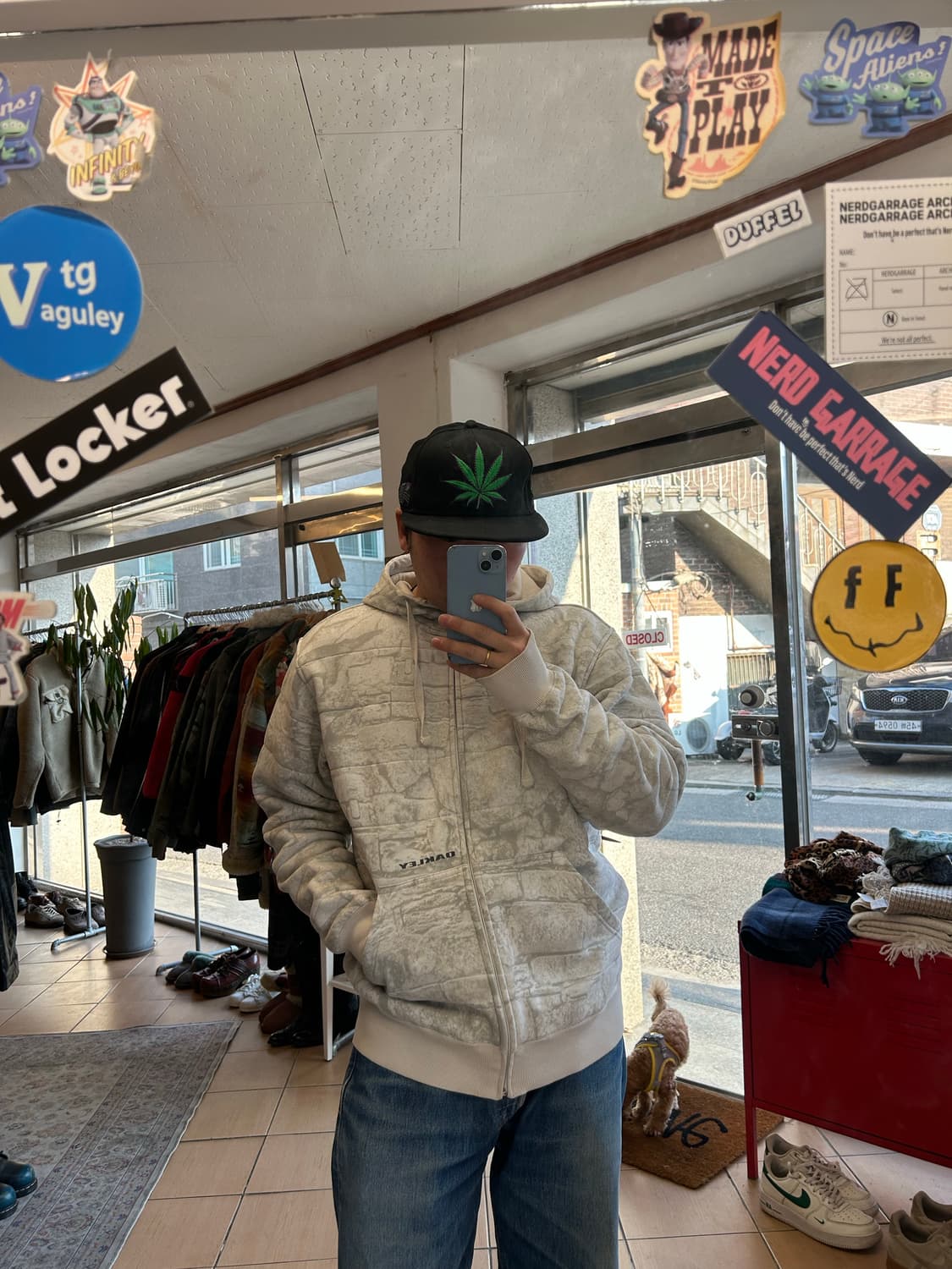 00‘s 오클리 마블패턴 후드집업 상품이미지8