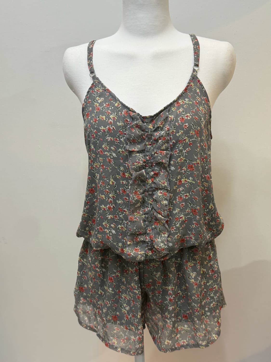 플라워패턴 롬퍼/리즈리사깔 상품이미지1