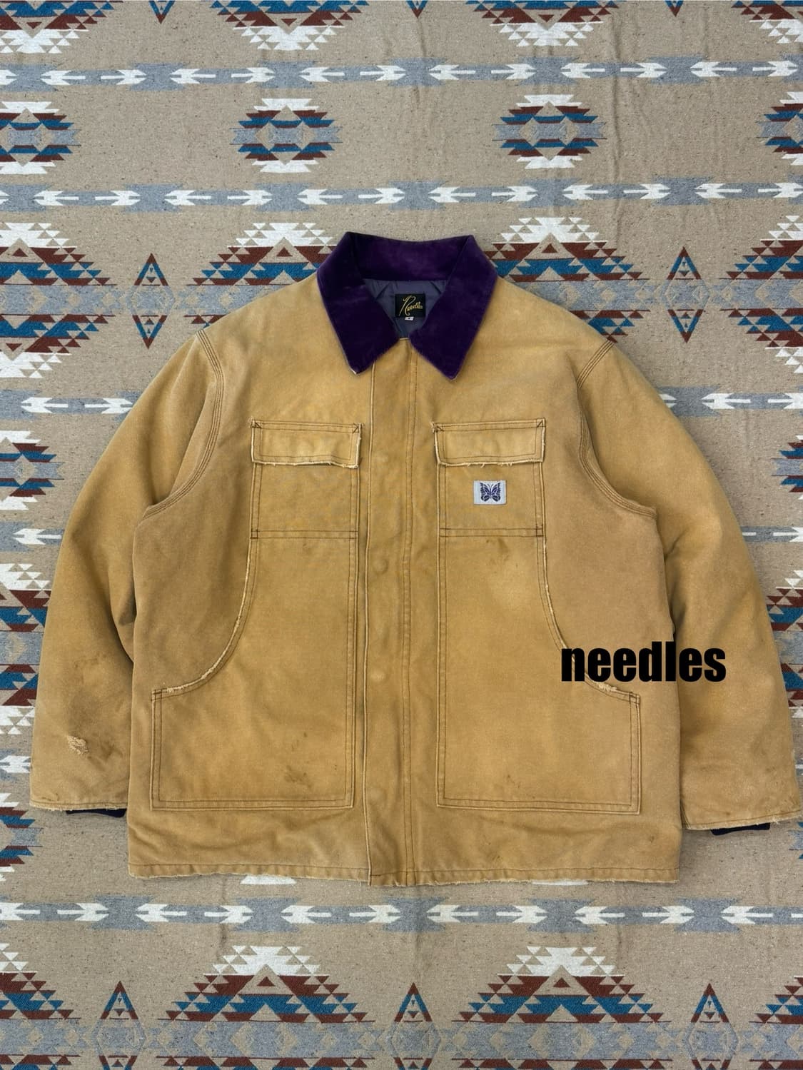 [S][100] 니들스 16oz 코튼 캠버스 럼버잭 브라운 상품이미지1